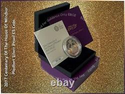 2017 Centenary Of The House Of Windsor Piedfort Silver Proof £5 Coin COA 198