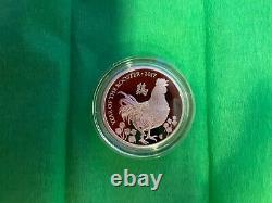 2017 Lunar Year of the Rooster 1oz Silver Proof Coin
