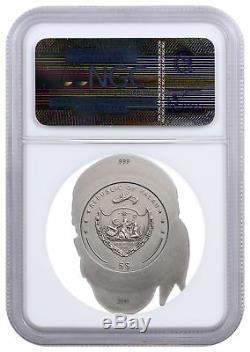 2017 Palau Pirate Skull High Relief 1 oz Silver Proof $5 Coin NGC MS70 SKU50439