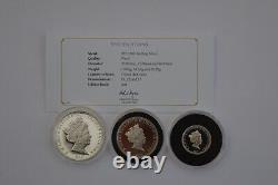 2017 Queen Elizabeth II Sapphire Jubilee Silver Proof Coin Collection Box + COA
