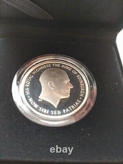 2017 Royal Mint Prince Philip A Life Of Service Piedfort Silver Proof £5 Coin