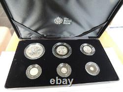 2017 Royal Mint Silver Proof Britannia 6 Coin Set COA Paperwork
