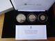 2017 SILVER PROOF TDC 3 COIN BOX SET + COA PRINCESS DIANA 20th ANNI 1/499