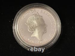 2017 Silver Proof Britannia 1oz 2 Pound Coin Including original outer box