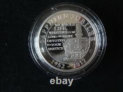2017 Silver Proof Piedfort £5 Coin Box's + Coa Sapphire Jubilee Royal Mint