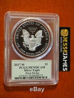 2017 W Proof Silver Eagle Pcgs Pr70 Dcam Thomas Cleveland First Strike Minuteman