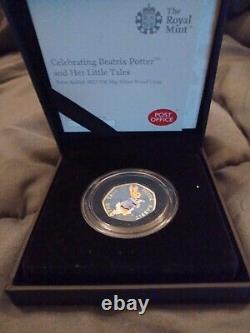 2017 peter rabbit 50p silver proof coin