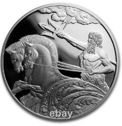 2017 tokelau proof 1 oz. 999 silver creatures myths & legends POSEIDON