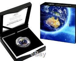 2018 $5 Coloured Silver Proof Domed Coin, the earth & beyond NOW SOLD OUT