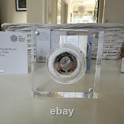 2018 50p Silver Proof Beatrix Potter Peter Rabbit Coin, with COA. Boxed