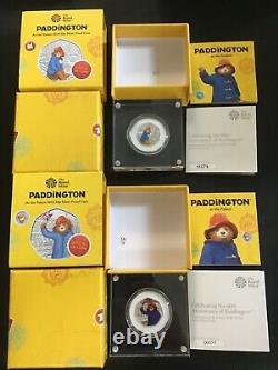 2018 Paddington Bear at The Palace The Station 50p Silver Proof Cased Coins 1512