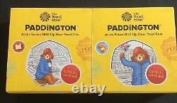 2018 Paddington Bear at The Palace The Station 50p Silver Proof Cased Coins 1512