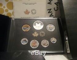 2018 Pure Silver Colourised Coin Set Classic Canadian Proof 7Pieces RCM