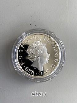 2018 Royal Mint Queens Beasts Black Bull Of Clarence 1oz Silver Proof UK £2 Coin