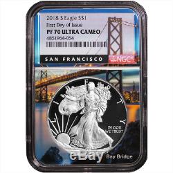 2018-S Proof $1 American Silver Eagle NGC PF70UC FDI San Francisco Core