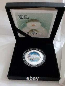 2018 Snowman Silver Proof 50p Coin Black Box Post Office Edition Low COA