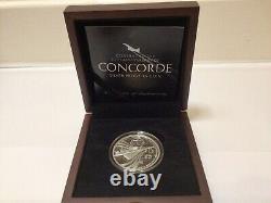 2019 £5 Pound Coin Silver Proof 50th Anniversary Of Concorde Boxed COA 020/2019