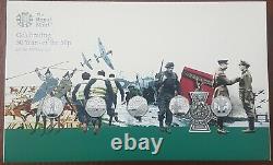 2019 50 Years of the 50p Silver Proof Military Coin Set + Royal Mint Box + COA