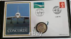 2019 50th Anniversary of Concorde 925 Silver PROOF Coin Cover Collection