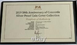2019 50th Anniversary of Concorde 925 Silver PROOF Coin Cover Collection