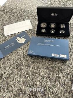 2019 Fine 999 Silver Britannia Six Coin Silver Proof Set Spirit of a Nation Box