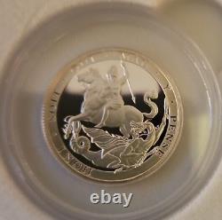 2019 Gibraltar First Silver Sovereign Set Of 5 In Proof 999 Fine Silver