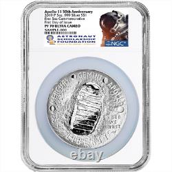 2019-P Proof $1 Apollo 11 50th Ann 5 oz Silver Dollar NGC PF70UC FDOI ASF Label