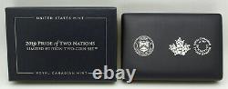 2019 Pride of Two Nations Silver American Eagle & Maple Enhanced Reverse Proof