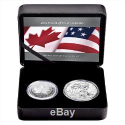 2019 RCM Pride of Two Nations Silver 2pc. Canada Set Box OGP & COA