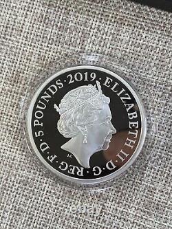 2019 Royal Mint Tower of London Yeoman Warders £5 Silver Proof Coin PIEDFORT