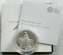 2019 Royal Mint Una and the Lion £5 Five Pound Silver Proof 2oz Coin Box Coa