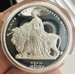 2019 Royal Mint Una and the Lion Silver Proof 2oz box/ COA See description