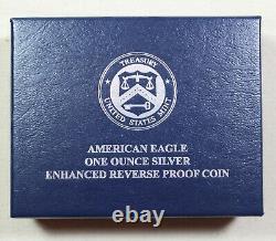 2019-S 19XE Enhanced Reverse Proof Silver Eagle with Blue Box & Numbered COA