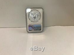 2019-S ENHANCED REVERSE PROOF SILVER EAGLE NGC PF70 with COA # 10752 BROWN LABEL