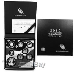 2019 S US Limited Edition Silver Proof 8 Coins Set OGP (First all. 999 silver)