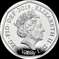 2019 Sherlock Holmes Arthur C Doyle Silver Proof Royal Mint 50p Fifty Pence Coin