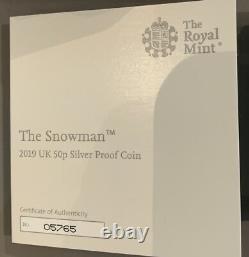 2019 Silver Proof 50p The Snowman NGC PF70 Ultra Cameo