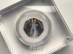 2019 Silver Proof Peter Rabbit 50p Fifty 50 Pence Coin Boxed
