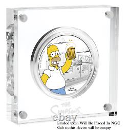 2019 The Simpsons Homer Simpson Proof $1 1oz Silver COIN NGC PF 70 ER