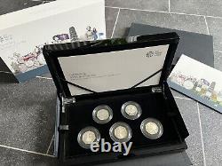 2019 UK 50 Years of the 50p PIEDFORT Silver Proof Coin Culture Set Kew Gardens