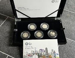 2019 UK 50 Years of the 50p PIEDFORT Silver Proof Coin Culture Set Kew Gardens