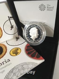 2019 UK Silver Proof £5 Coin 200th Anniversary Of The Birth Of Queen Victoria