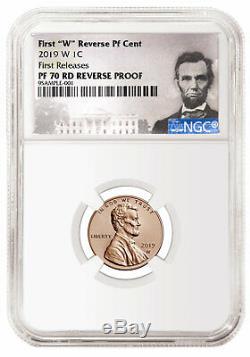 2019 US Silver Proof Set &W Lincoln Cent NGC PF70 RD Reverse FR SKU57889