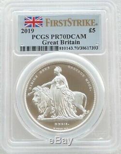 2019 Una and the Lion £5 Silver Proof 2oz Coin PCGS PR70 DCAM First Strike