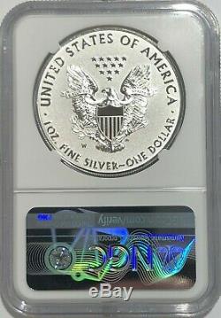 2019 W $1 Enhanced Reverse Proof Ngc Pf70 Er Silver Eagle Pride Of Two Nations