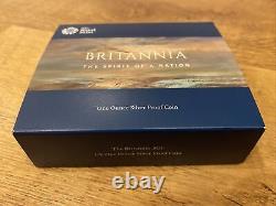 2020 1oz Silver Proof Britannia With COA Royal Mint Limited To 4,660 Units