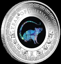 2020 Australia Opal Series Lunar Year of the Mouse 1oz Silver Proof $1 Coin