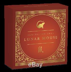 2020 Australia Opal Series Lunar Year of the Mouse 1oz Silver Proof $1 Coin