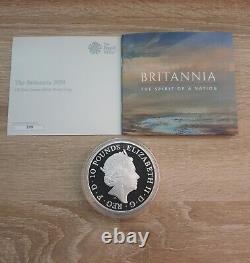 2020 Britannia five ounce 999 fine Silver Proof £10 coin'Rare' 2 Available