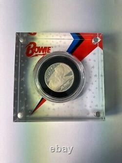 2020 David Bowie Silver Proof 1/2oz 1 Pound Coin Boxed